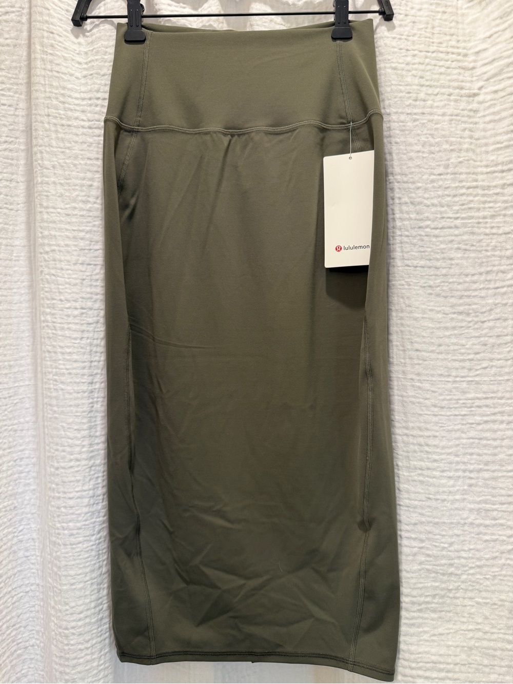 Lululemon Nulu Slim-Fit High-Rise Skirt Army Green NWT